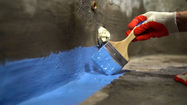 Commercial Basement Waterproofing project at a Bitely, MI business property by SJ Waterproofing Pros